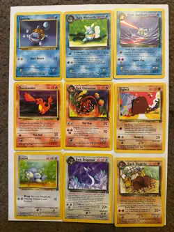 Pokemon Vintage Team Rocket Lot CHARMANDER Dark Charmeleon Squirtle Dragonair - Image 1