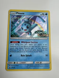Pokemon TCG - Phione SM220 Staff Promo - Image 1