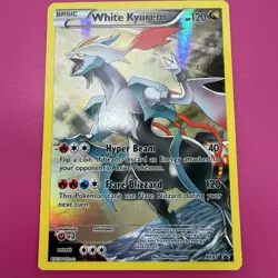Pokemon TCG Holo Ultra Rare White Kyurem Promo XY81 LP - Image 1