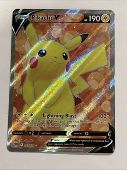 Pikachu V (Full Art) 157/172 Swsh09: Brilliant Stars Holo Pokemon TCG NM - Image 1