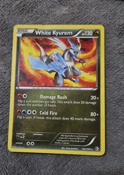 Pokemon TCG White Kyurem Boundaries Crossed Rare 2012 102/149 - Image 1