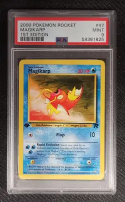 2000 POKEMON ROCKET MAGIKARP #47 1st EDITION PSA 9 - Image 1