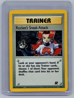 Pokemon Rocket's Sneak Attack (16) Holo Rare Team Rocket 16/82 NM - Image 1