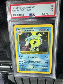 Pokemon Gyarados TCG Base Set Holo Rare PSA 5 - Image 3