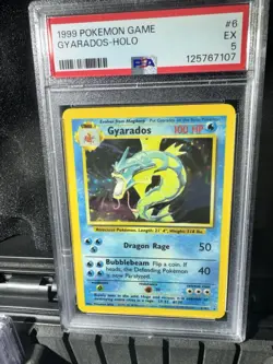 Pokemon Gyarados TCG Base Set Holo Rare PSA 5 - Image 5