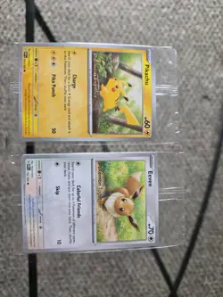 Pokemon Together Stamped Pikachu 025 And Eevee 133 PROMOS SEALED - Image 1