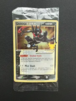 Pokemon SEALED Greninja Gold Star SWSH #144 Celebrations ETB Promo - Image 1