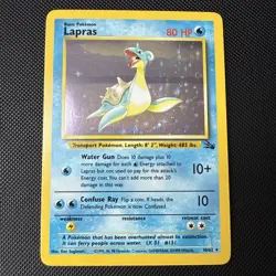 Pokemon TCG - Lapras 10/62- fossil holo - pack fresh NM/M - Image 1