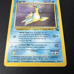 Pokemon TCG - Lapras 10/62- fossil holo - pack fresh NM/M - Image 4