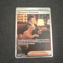 Giovanni's Charisma 204/165 Sv: Scarlet & Violet 151 Pokemon Tcg - Image 1