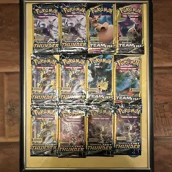 Pokemon Booster Packs Sun & Moon Lost Thunder & Team Up Lot - 12 Sealed Packs - Image 1