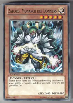 YU-GI-OH Zaborg Monarch des Donners Common BP01-DE132 - Image 1