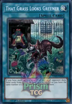 1st ed That Grass Looks Greener secret rare RA03-EN063 Yugioh - Image 1