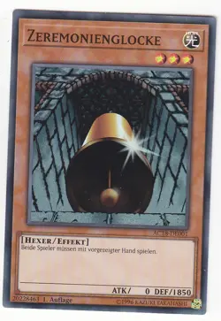 Yu-GI-OH Zeremonienglocke Super Rare AC18-DE001 NEU! - Image 1