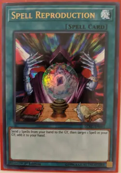 YuGiOh Spell Reproduction Ultra Rare 1st Edition LCKC-EN045 - Image 1