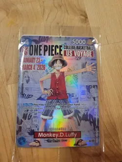 Monkey.D.Luffy (055) (College Basketball US Voyage) P-055 One Piece Promotion... - Image 1