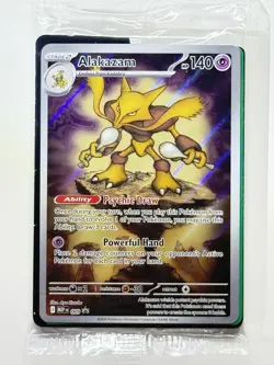 Alakazam 009 Black Star Promo Pokemon Mega Evolution SEALED English Near Mint - Image 3