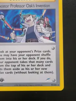 Pokemon TCG - Impostor Professor Oak's Invention 94/105 Neo Destiny 1st Edition - Image 4