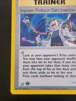 Pokemon TCG - Impostor Professor Oak's Invention 94/105 Neo Destiny 1st Edition - Image 5