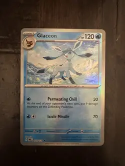 Pokemon TCG Glaceon Master all Pattern Prismatic Evolutions 025/131 - Image 1