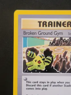 Broken Ground Gym 92/105 Pokemon TCG 1st Edition Neo Destiny NM Vintage 2002 - Image 2