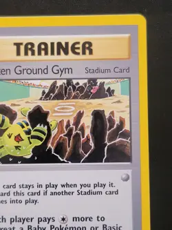 Broken Ground Gym 92/105 Pokemon TCG 1st Edition Neo Destiny NM Vintage 2002 - Image 3