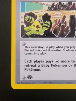 Broken Ground Gym 92/105 Pokemon TCG 1st Edition Neo Destiny NM Vintage 2002 - Image 5