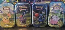 Pokemon Mega Evolution Ascended Heroes Mini Tin 2 Booster Packs Pikachu Zorua - Image 1