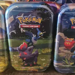 Pokemon Mega Evolution Ascended Heroes Mini Tin 2 Booster Packs Pikachu Zorua - Image 3