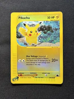 Pokemon Pikachu Expedition Base Set 84/144 50 HP Common Reverse Holo - Image 1