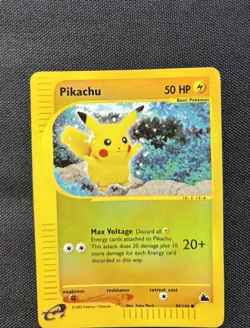 Pokemon Pikachu Expedition Base Set 84/144 50 HP Common Reverse Holo - Image 5