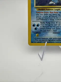 Vintage Pokemon Base Set (Unlimited) Blastoise Holo Rare 2/102 MP WOTC - Image 5