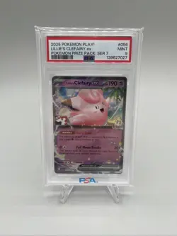 Pokemon TCG Lillie's Clefairy ex 056/159 Prize Pack Series 7 Holo PSA 10 - Image 1