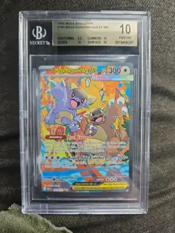 Pokemon TCG Mega Kangaskhan ex 182/132 Me01: Mega Evolution Holo BGS PRISTINE 10 - Image 1