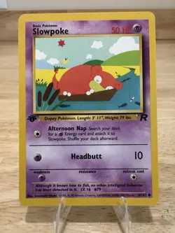 Pokemon Slowpoke 1st Edition Team Rocket 67/82 1999-2000 Wizards - Image 1