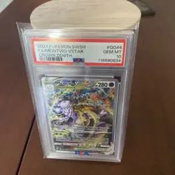Pokemon Mewtwo VSTAR GG44 Crown Zenith PSA 10 GEM MINT - Image 2