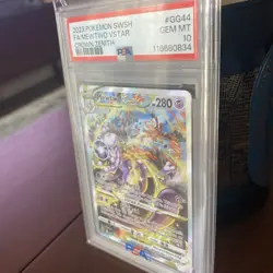 Pokemon Mewtwo VSTAR GG44 Crown Zenith PSA 10 GEM MINT - Image 4