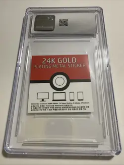 CGC 9 Starmie 24k Gold Plated Pokemon Candy Sticker - Image 2