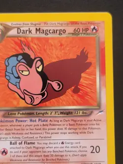 Dark Magcargo 1st Edition 18/105 Neo Destiny Pokemon - Image 3