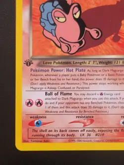 Dark Magcargo 1st Edition 18/105 Neo Destiny Pokemon - Image 4