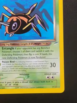 Dark Ariados 017/105 Pokemon Neo Destiny 1st Edition NM - Image 4