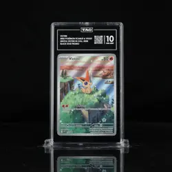 2025 Pokemon SVP Black Star Promo #208 Victini Unova IR TAG 10 (962) - Image 1