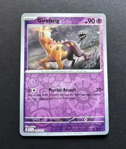 2024 Pokemon Temporal Forces - Girafarig Reverse Holo No. 66/162 - Image 1