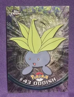 Pokemon Oddish #43 2000 Topps Chrome Series 1 TV Edition Near mint Condition - Image 1