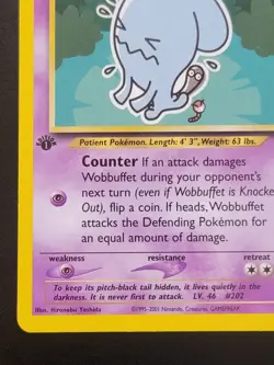 Pokemon Vintage Non-Holo Rare 1st Edition Wobbuffet Neo Discovery 35/75 WotC - Image 5
