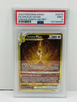 🔥PSA 9 Pokemon Crown Zenith Full Art Secret Rare Arceus VStar GG70/GG70 MINT!🔥 - Image 1