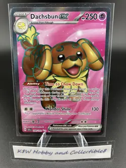 Dachsbun EX - Ultra Rare Holo - Pokemon TCG Stellar Crown #160/142 - Image 1
