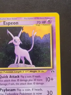 Pokemon TCG Espeon Neo Discovery 20/75 Rare 1st Edition - Image 3