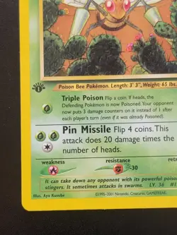 Pokemon TCG Beedrill Neo Discovery 18 Regular 1st Edition Rare - Image 4