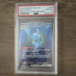 Pokemon Blastoise ex Scarlet & Violet 151 Special Illustration Rare PSA 10 200/… - Image 1